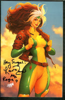 X-MEN #29 DAVID NAKAYAMA VIRGIN SIGNED X-MEN '97 VOICE ACTOR ROGUE LENORE ZANN w/COA