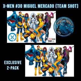 X-MEN #30 MIGUEL MERCADO (TEAM SHOT) EXCLUSIVE TRADE & VIRGIN VARIANT PACK (JAN24)