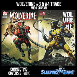 WOLVERINE REVENGE #3 & #4 CONNECTING COVERS MICO SUAYAN EXCLUSIVE TRADE VARIANT PACK