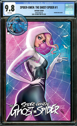 SPIDER-GWEN: THE GHOST-SPIDER #1 NATHAN SZERDY TRADE VARIANT [CGC 9.8 BLUE LABEL]
