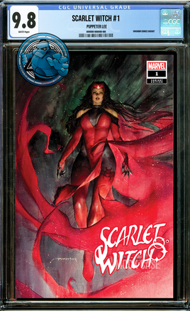 SCARLET WITCH #1 PUPPETEER LEE EXCLUSIVE TRADE VARIANT [CGC 9.8 BLUE LABEL]