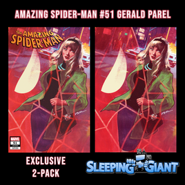 AMAZING SPIDER-MAN #51 GERALD PAREL EXCLUSIVE TRADE & VIRGIN VARIANT PACK