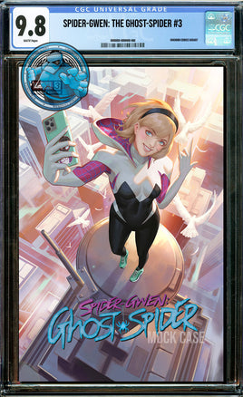 SPIDER-GWEN: THE GHOST-SPIDER #3 EJIKURE VIRGIN [CGC 9.8 BLUE LABEL]