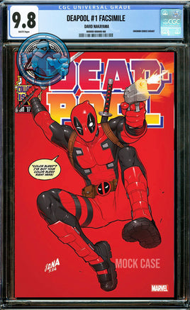 DEADPOOL #1 FACSIMILE DAVID NAKAYAMA TRADE [CGC 9.8 BLUE LABEL]