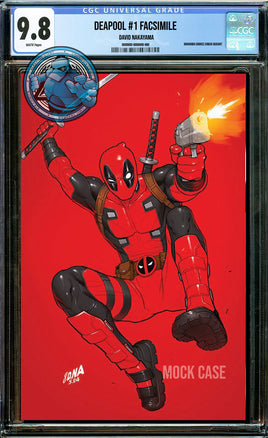 DEADPOOL #1 FACSIMILE DAVID NAKAYAMA VIRGIN [CGC 9.8 BLUE LABEL]