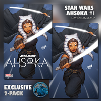 STAR WARS AHSOKA #1 DAVID NAKAYAMA TRADE & VIRGIN VARIANT PACK