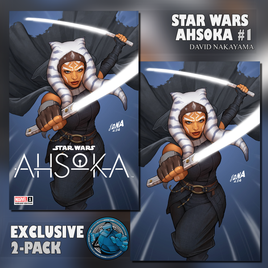 STAR WARS AHSOKA #1 DAVID NAKAYAMA TRADE & VIRGIN VARIANT PACK VARIANT