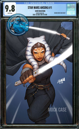 STAR WARS AHSOKA #1 DAVID NAKAYAMA VIRGIN [CGC 9.8 BLUE LABEL]