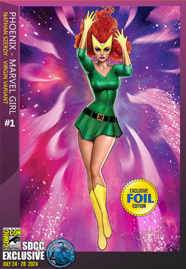 [FOIL] PHOENIX #1 NATHAN SZERDY MARVEL GIRL SDCC 2024 FOIL VIRGIN VARIANT