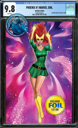 [FOIL] PHOENIX #1 NATHAN SZERDY MARVEL GIRL SDCC 2024 FOIL VIRGIN [CGC 9.8 BLUE LABEL]