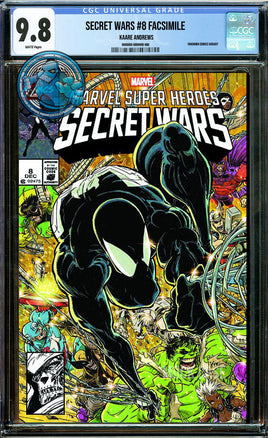 SECRET WARS #8 FACSIMILE KAARE ANDREWS TRADE [CGC 9.8 BLUE LABEL]