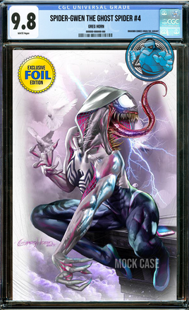 [FOIL] SPIDER-GWEN THE GHOST SPIDER #4 GREG HORN VIRGIN [CGC 9.8 BLUE LABEL]