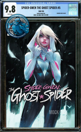 SPIDER-GWEN: THE GHOST SPIDER #5 IVAN TAO TRADE [CGC 9.8 BLUE LABEL]