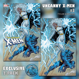 UNCANNY X-MEN #3 TYLER KIRKHAM EXCLUSIVE TRADE & VIRGIN VARIANT PACK