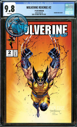 WOLVERINE REVENGE #2 RED BAND TYLER KIRKHAM TRADE [CGC 9.8 BLUE LABEL]