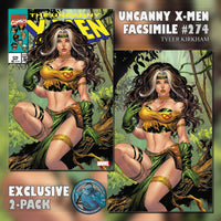 UNCANNY X-MEN #274 FACSIMILE TYLER KIRKHAM TRADE & VIRGIN VARIANT PACK