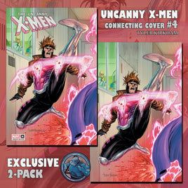 UNCANNY X-MEN #4 CONNECTING COVER TYLER KIRKHAM TRADE & VIRGIN VARIANT PACK