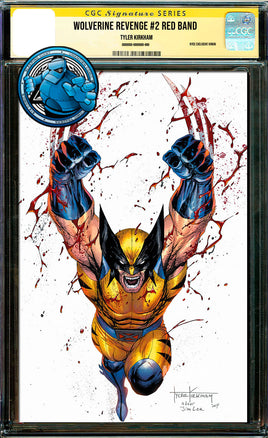 [SIGNED] WOLVERINE: REVENGE #2 TYLER KIRKHAM RED BAND NYCC 2024 EXCLUSIVE VIRGIN [CGC YELLOW LABEL]