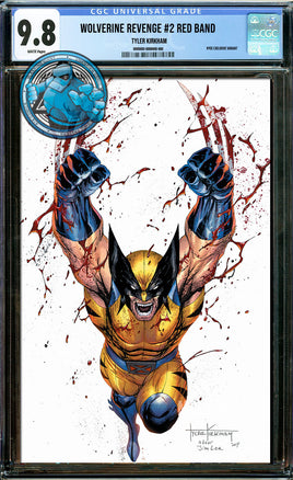 WOLVERINE: REVENGE #2 TYLER KIRKHAM RED BAND NYCC 2024 EXCLUSIVE VIRGIN [CGC 9.8 BLUE LABEL]