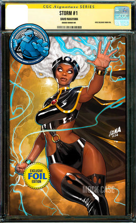 [SIGNED] [FOIL] STORM #1 DAVID NAKAYAMA NYCC 2024 EXCLUSIVE VIRGIN [CGC YELLOW LABEL]