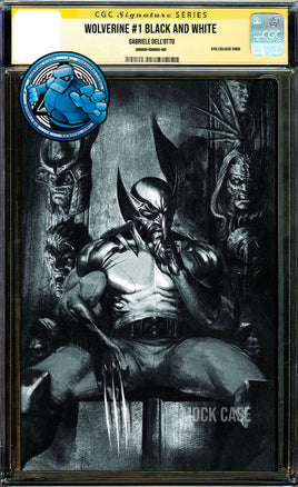 [SIGNED] WOLVERINE #1 GABRIELE DELL'OTTO BLACK & WHITE NYCC 2024 EXCLUSIVE VIRGIN [CGC YELLOW LABEL]