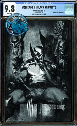 WOLVERINE #1 GABRIELE DELL'OTTO BLACK & WHITE NYCC 2024 EXCLUSIVE VIRGIN [CGC 9.8 BLUE LABEL]