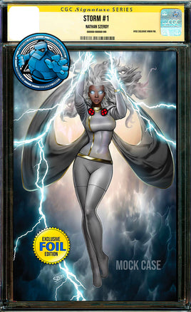 [SIGNED] [FOIL] STORM #1 NATHAN SZERDY NYCC 2024 EXCLUSIVE VIRGIN [CGC YELLOW LABEL]