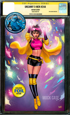 [SIGNED] [FOIL] UNCANNY X-MEN #244 NATHAN SZERDY FACSIMILE NYCC 2024 EXCLUSIVE VIRGIN [CGC YELLOW LABEL]