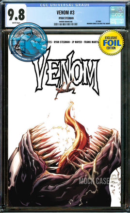 [FOIL] VENOM #3 EXCLUSIVE FACSIMILE STEGMAN EXCLUSIVE VARIANT 1ST FULL APP KNULL NYCC [CGC 9.8 BLUE LABEL]