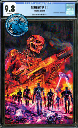 TERMINATOR #1 (Camron T Johnson) EXCLUSIVE VIRGIN VARIANT PRE-ORDER [CGC 9.8 BLUE LABEL]