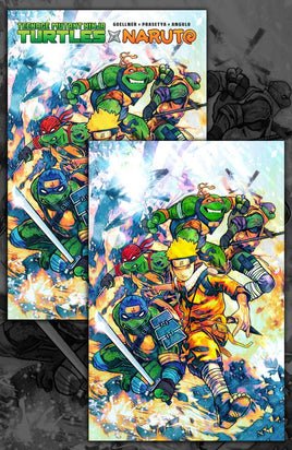 TMNT X NARUTO #1 (CAMRON T JOHNSON) TEAM EXCLUSIVE TRADE & VIRGIN PACK LTD TO 600