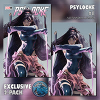 PSYLOCKE #1 ALEXANDER LOZANO EXCLUSIVE TRADE & VIRGIN VARIANT PACK