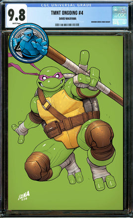 TMNT ONGOING #4 DAVID NAKAYAMA EXCLUSIVE VIRGIN VARIANT [CGC 9.8 BLUE LABEL]