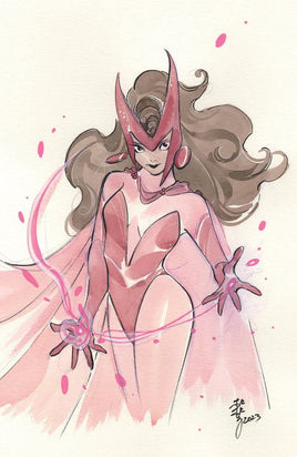SCARLET WITCH & QUICKSILVER #1 PEACH MOMOKO VIRGIN VARIANT (FEB24)