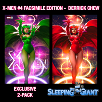 X-MEN #4 FACSIMILE DERRICK CHEW TRADE GREEN & VIRGIN RED VARIANT PACK (JAN24)