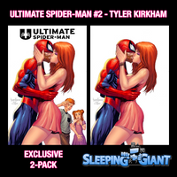 ULTIMATE SPIDER-MAN #2 TYLER KIRKHAM TRADE & VIRGIN VARIANT PACK (FEB24)