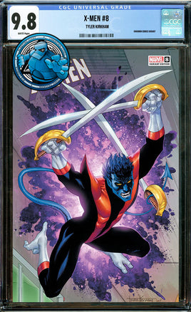 X-MEN #8 TYLER KIRKHAM EXCLUSIVE TRADE VARIANT [CGC 9.8 BLUE LABEL]