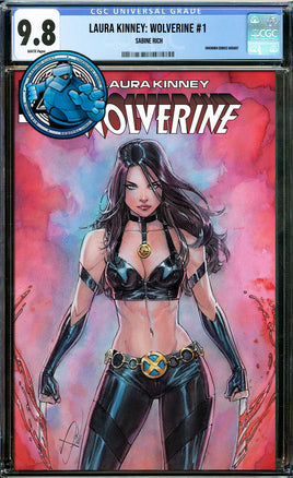 LAURA KINNEY WOLVERINE #1 SABINE RICH EXCLUSIVE TRADE VARIANT [CGC 9.8 BLUE LABEL]