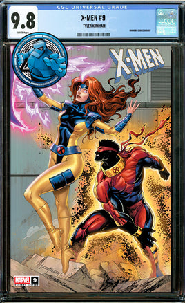 X-MEN #9 CONNECTING COVER TYLER KIRKHAM EXCLUSIVE TRADE VARIANT [CGC 9.8 BLUE LABEL]