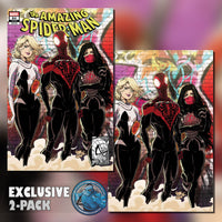 AMAZING SPIDER-MAN #64 CONNECTING COVER KAARE ANDREWS EXCLUSIVE TRADE & VIRGIN VARIANT PACK