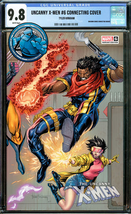 UNCANNY X-MEN #6 CONNECTING COVER TYLER KIRKHAM EXCLUSIVE TRADE VARIANT [CGC 9.8 BLUE LABEL]