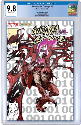 Pre-Order: GWENOM VS CARNAGE #1 SKAN SRISUWAN (ASM #300 Homage) Exclusive featuring CARNAGIZED MJ 01/30/21 - Mutant Beaver Comics