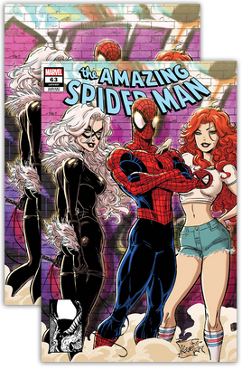 AMAZING SPIDER-MAN #63 CONNECTING COVER KAARE ANDREWS EXCLUSIVE TRADE & VIRGIN VARIANT PACK