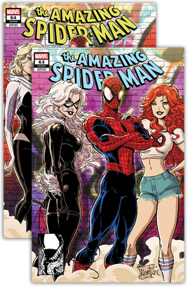 AMAZING SPIDER-MAN #63 & #64 CONNECTING COVER KAARE ANDREWS EXCLUSIVE TRADE VARIANT PACK