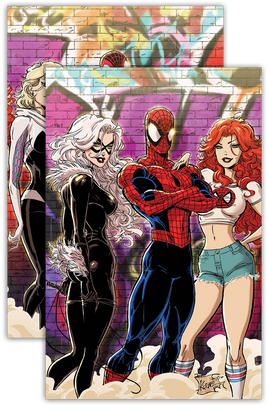 AMAZING SPIDER-MAN #63 & #64 CONNECTING COVER KAARE ANDREWS EXCLUSIVE VIRGIN VARIANT PACK