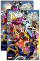 EXCEPTIONAL X-MEN #1 KAARE ANDREWS CONNECTING COVER TRADE & VIRGIN VARIANT PACK