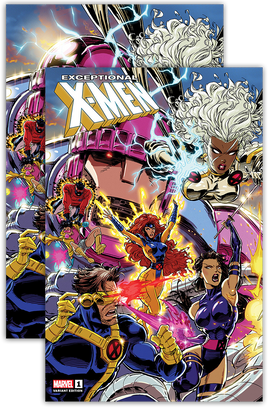EXCEPTIONAL X-MEN #1 KAARE ANDREWS CONNECTING COVER TRADE & VIRGIN VARIANT PACK