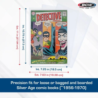 BCW Silver Age Comic Book Topload Holder (QTY 1) - BCW001