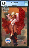 JSA CLASSIFIED #1 ADAM HUGHES MEXICO FOIL VARIANT LTD 1000