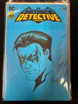 NIGHTWING - 1 OF 1  SKETCH & SIGNED MARAT MYCHAELS W/ COA - DET. COMICS 1027